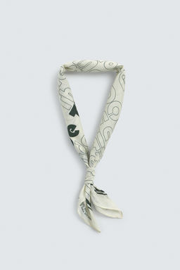 BANDANA ESTAMPADOS TEXTOS / Beige - Zara фото 2