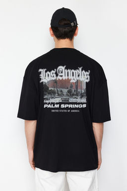 TRENDYOL MAN Lacivert Oversize/Genis Kesim %100 Pamuklu S?rt Bask?l? K?sa Kollu T-Shirt TMNSS23TS00168 - Trendyolmilla фото 35