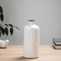 Ваза Альваро, d=3 см, 21?9 см, керамика, белая