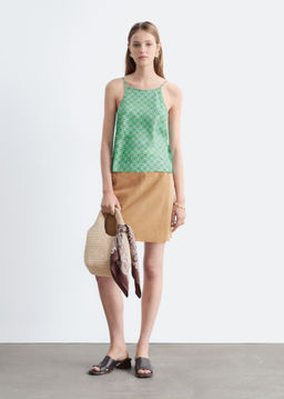 Top de seda con ribetes en contraste - H&m фото 4