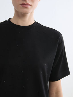 Bisiklet Yaka Ta?l? Kad?n Ti??rt