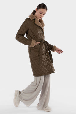 05-2098 Куртка женская зимняя (пояс) - El podio фото 5