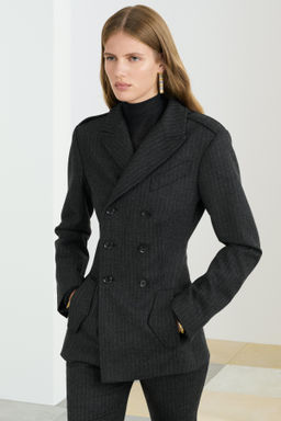 STRUCTURED STRIPED BLAZER - Zara фото 3