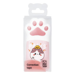 Корректирующая лента MESHU "Paw" 5мм*12м (MS_54225) корпус розовый, в ПВХ боксе