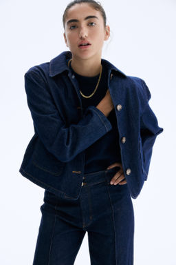 Chaqueta de sarga con cuello camisero - H&m фото 4