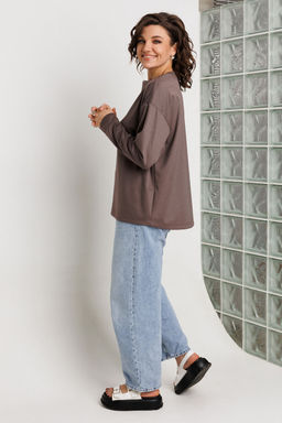 Джемпер BegiModa 4158 фиолетовый кварц  фото 4