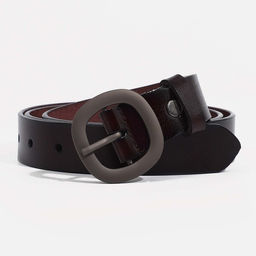 Ремень женский, ширина 2.5 см, винт, пряжка металл, цвет тёмно-коричневый