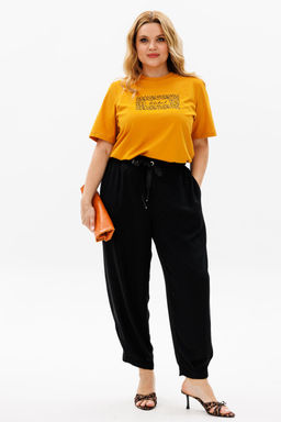 Костюм Michel Chic 1377 горчица, черный  фото 2