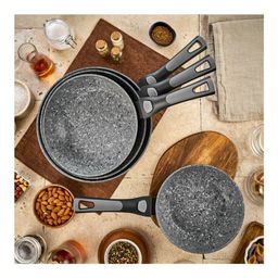 Сковорода глубокая со съёмной ручкой Walmer Bastion, 20 см, цвет серый  фото 6