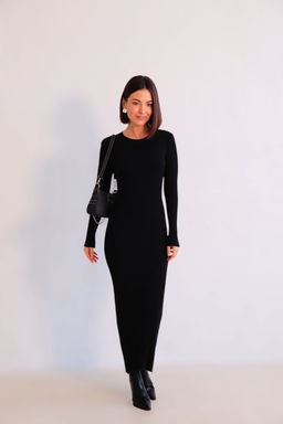 Martichelli Платье трикотажное чёрное