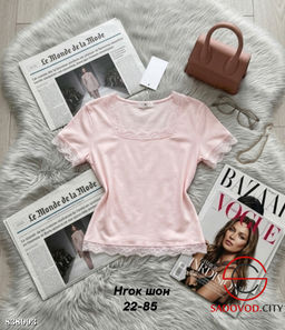 Футболка женская с гипюром - Bruno фото 2