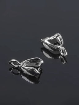 Цена за 3 шт. Держатель для кулона, 11?7 мм (набор 5 шт.), цвет серебро