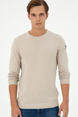 Erkek Slim Fit Bisiklet Yaka Ta_ Kazak - U.s. polo assn фото 3
