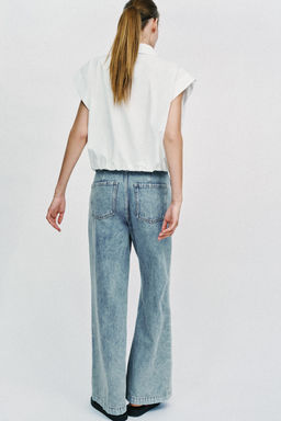 JEANS Z1975 WIDE LEG PINZAS / Azul claro - Zara фото 6