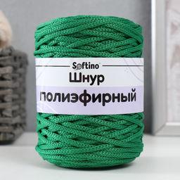 Шнур для вязания 100% полиэфир 3 мм 100 м/200±20 г (25-зеленый)