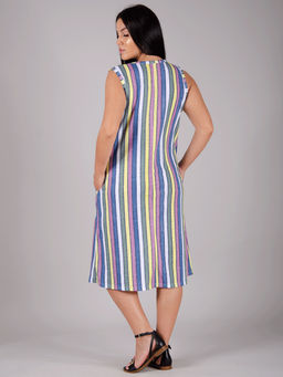 Сарафан "Радужный" полоса, трикотаж