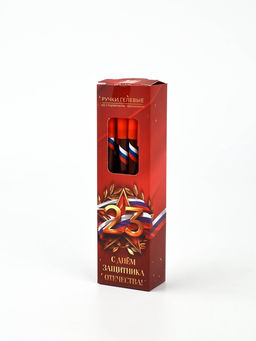 Цена за 12 шт. Ручка пиши-стирай, синяя паста, гелевая, 0.5 мм, пластик С Днём Защитника Отечества - Artfox фото 5