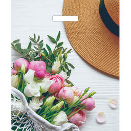 Пакет с вырубной ручкой 38х45+3 60мкм Артпласт глянец (Шарм) ВУР51120 упак/25шт.