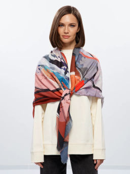 Платок жен. виск+шерсть 130х130 LG33-951-16