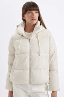 Su Itici Puffer Sisme Mont Oversize Genis Kal?p Kapusonlu Is? Yal?t?ml? Ruzgar Gecirmez - Defacto фото 2