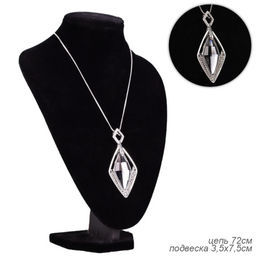 Подвеска-кулон на цепочке 72 см Камень / YD10153/1 /уп 12/серебро - Галеонтрейд фото 5