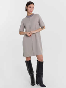 Платье женское серое средне -серый меланж 4425-В 152660