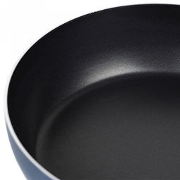 "Azure" Сотейник с антипригарным покрытием д24см "Сатин", h6,3см, s0,18см, стеклянная крышка (Россия)