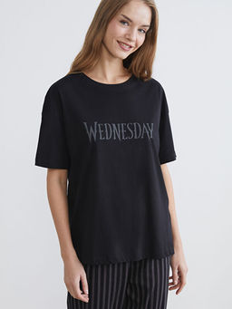 Wednesday Bask?l? Kad?n Pijama Tak?m?