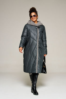 Пальто Beautiful Free 8017 иссиня-черный