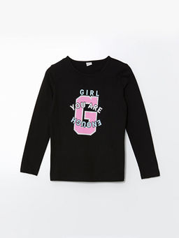 Bisiklet Yaka K?z ?ocuk Ti??rt