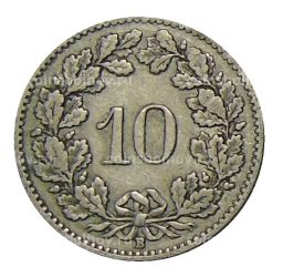 10 раппенов 1924 года Швейцария