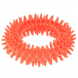 Пэт тойс (Pet toys) Игрушка для собаки Кольцо с шипами д10см h2,8см, резиновая, на картоне, цвета в ассортименте: синий, зеленый, коралловый (Китай)  фото 2