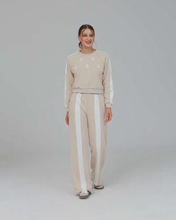 Свитшот укороченный с бусинами BSK001.