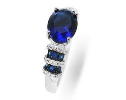 Кольцо из серебра куб.циркон., МЦВ152с