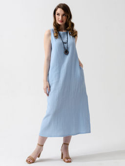 Женское платье муслин голубое 2319 (2)