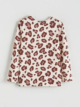 Leopar Desenli K?z ?ocuk Pijama Tak?m?