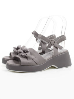 08-XL693-9 GRAY Босоножки женские (натуральная кожа)