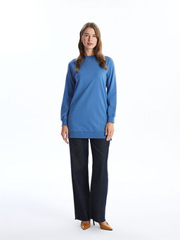 Bisiklet Yaka Kad?n Sweatshirt Tunik