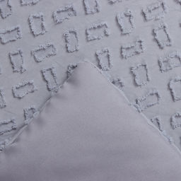 Покрывало евро LoveLife «Tufting: Квадрат», 200×230±5 см, микрофайбер, серо-сиреневое