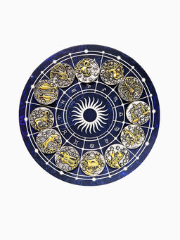 Цена за 12 шт. Значок Знаки зодиака ассорти, золото в серебре