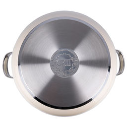 52292 GIPFEL Кастрюля NOVELLA 6,0 л / 24х13,5 см со стеклянной крышкой, с индукционным капсульным дном. Материал: нержавеющая сталь 18/10. Толщина: 0,8мм. Цвет: бежевый  фото 8