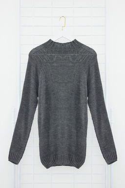 TRENDYOL MAN Tas Slim Dar Kesim Yar?m Bal?kc? Yaka Duz Triko Kazak TMNAW25KZ00002 - Trendyolmilla фото 8