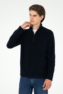 Мужской темно-синий базовый свитшот Неожиданная скидка в корзине