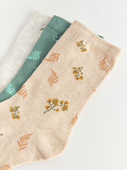 Bask?l? Kad?n Soket ?orap 3l? Paket - Waikiki фото 3