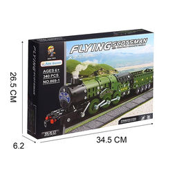 Конструктор металлический «Военный паровоз», 340 детали