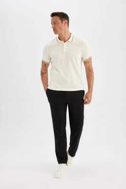 Modern Fit K?sa Kollu Polo Tisort - Defacto фото 6