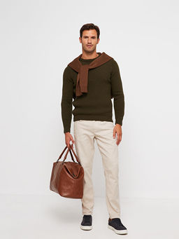 Bisiklet Yaka Erkek Triko Kazak