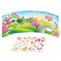 Наклейки многоразовые Для девочек, набор 4 шт.