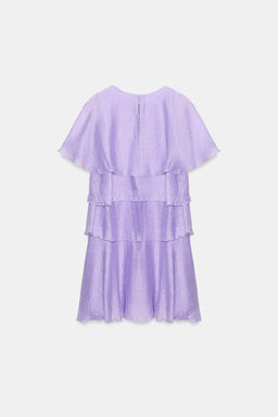 VESTIDO MINI VOLANTES / Lila claro - Zara фото 8