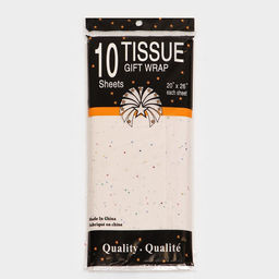 Цена за 10 шт. Бумага упаковочная тишью, Конфетти, белая, 50?66 см - UPAK LAND фото 3